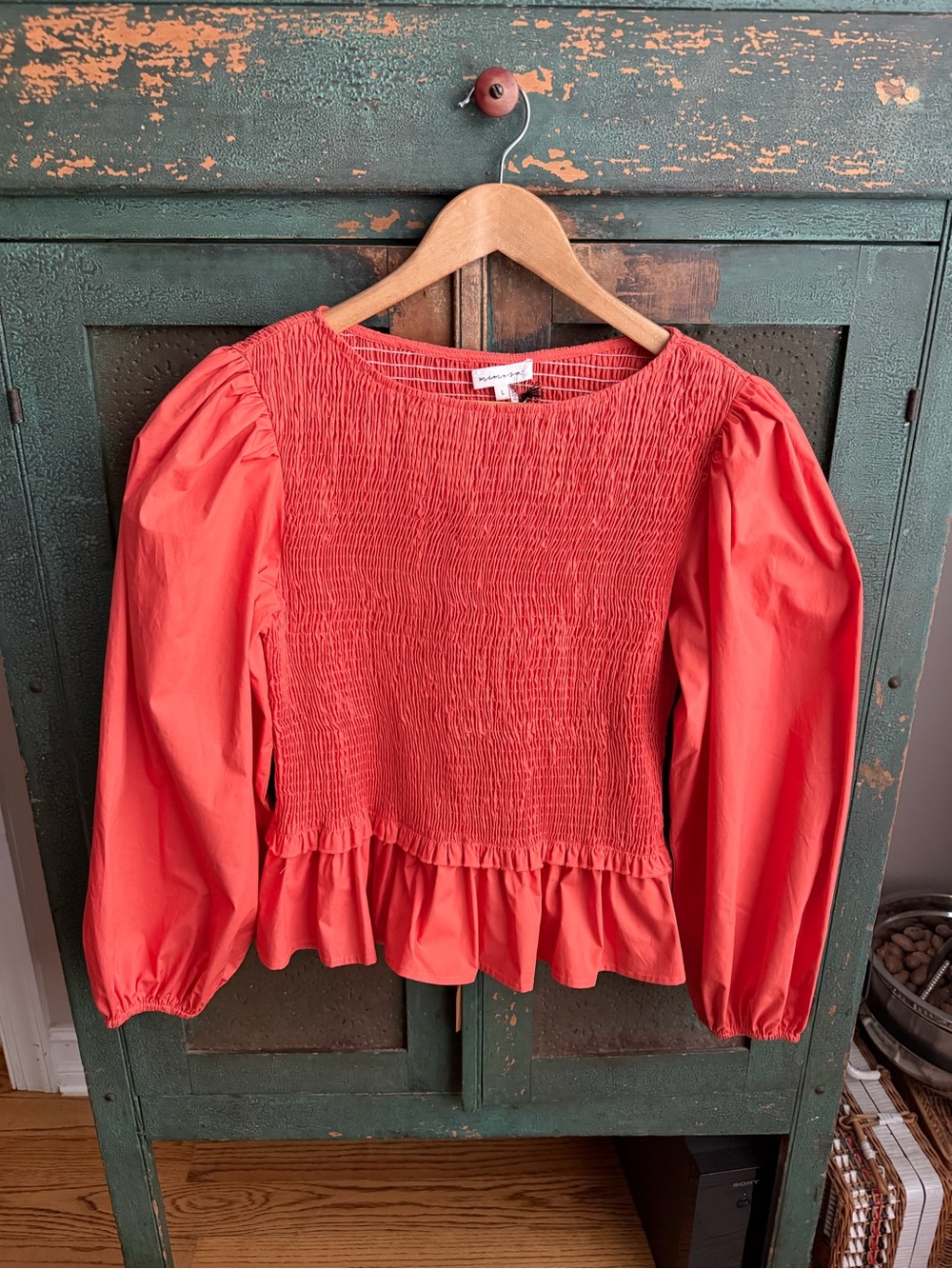 Mimosa Imogen Smocked Top in Orange